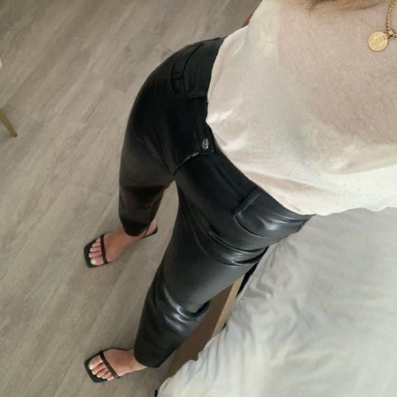 Aritzia black leather Wilfred pants - Picture 2 of 6